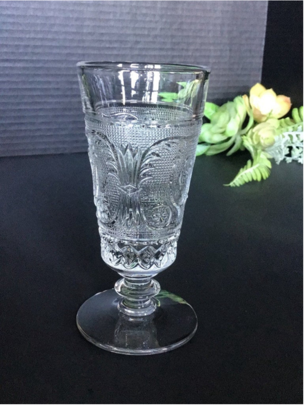 Vintage Duncan Miller Sandwich Pattern Parfait Glasses Set of 4